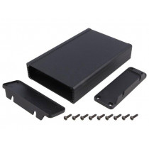 1457L1602BK; Enclosure: with panel; with fixing lugs; 1457; X: 104mm; Y: 160mm; HAMMOND