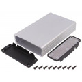 1457L1602E; Enclosure: shielding; X: 104mm; Y: 160mm; Z: 32mm; aluminium; natural; HAMMOND 1457L1602E; Enclosure: shielding; X: 104mm; Y: 160mm; Z: 32mm; aluminium; natural; HAMMOND
