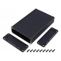 1457L1602EBK; Enclosure: shielding; X: 104mm; Y: 160mm; Z: 32mm; aluminium; black; HAMMOND