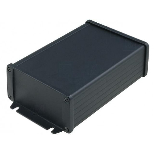 1457N1602BK; Enclosure: with panel; with fixing lugs; 1457; X: 104mm; Y: 160mm; HAMMOND