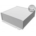 1457T1602E; Enclosure: shielding; X: 165mm; Y: 160mm; Z: 55mm; aluminium; natural; HAMMOND