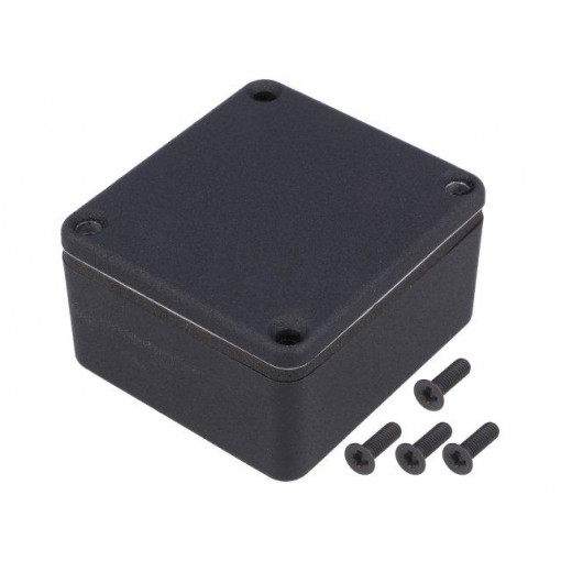 1550WQBK; Enclosure: multipurpose; X: 55mm; Y: 60mm; Z: 35mm; 1550; aluminium; HAMMOND