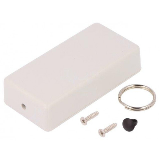 1551KRGY; Enclosure: for remote controller; X: 40mm; Y: 80mm; Z: 20mm; ABS; HAMMOND