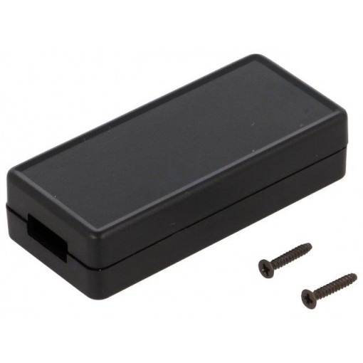 1551USB3BK; Enclosure: for USB; X: 30mm; Y: 65mm; Z: 15.5mm; ABS; black; HAMMOND