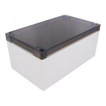 1554U2GYSL; Enclosure: multipurpose; X: 120mm; Y: 200mm; Z: 90mm; 1554; grey; IP66; HAMMOND