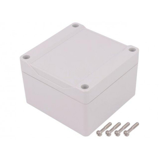 1555E2GY; Enclosure: multipurpose; X: 90mm; Y: 90mm; Z: 60mm; 1555; grey; HAMMOND