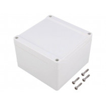1555P2GY; Enclosure: multipurpose; X: 120mm; Y: 120mm; Z: 80mm; 1555; grey; HAMMOND