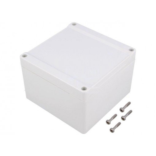 1555P2GY; Enclosure: multipurpose; X: 120mm; Y: 120mm; Z: 80mm; 1555; grey; HAMMOND