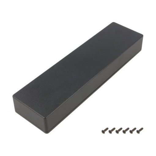 1590BX2BK; Enclosure: multipurpose; X: 70mm; Y: 254mm; Z: 35mm; 1590; aluminium; HAMMOND