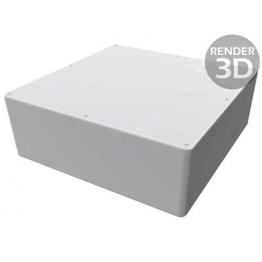 1590FBK; Enclosure: multipurpose; 1590; X: 188mm; Y: 188mm; Z: 67mm; aluminium; HAMMOND