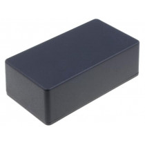 1590N1BK; Enclosure: multipurpose; X: 66mm; Y: 121mm; Z: 39mm; 1590; aluminium; HAMMOND