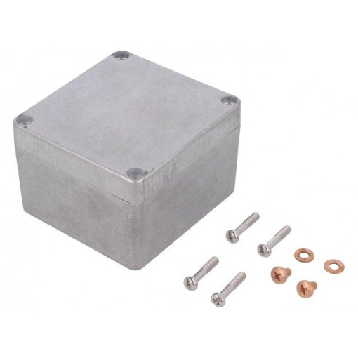 1590Z100; Enclosure: multipurpose; X: 75mm; Y: 80mm; Z: 52mm; 1590Z; aluminium; HAMMOND