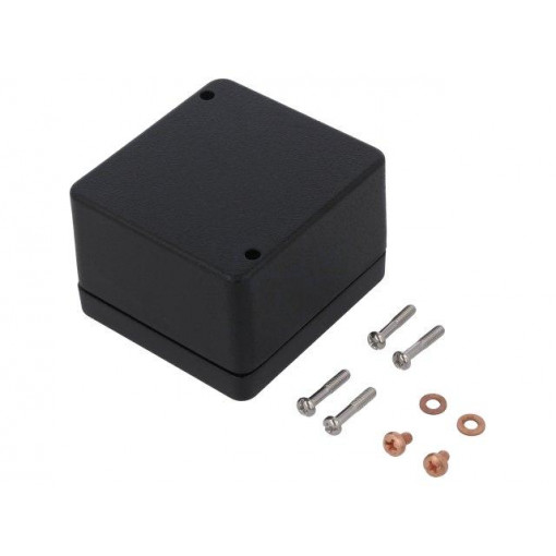 1590Z100BK; Enclosure: multipurpose; X: 75mm; Y: 80mm; Z: 52mm; 1590Z; aluminium; HAMMOND