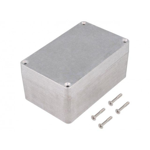 1590Z120; Enclosure: multipurpose; X: 80mm; Y: 125mm; Z: 60mm; 1590Z; aluminium; HAMMOND