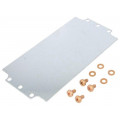 1590Z150PL; Mounting plate; steel; W: 105.8mm; L: 206.7mm; Series: 1590Z; HAMMOND
