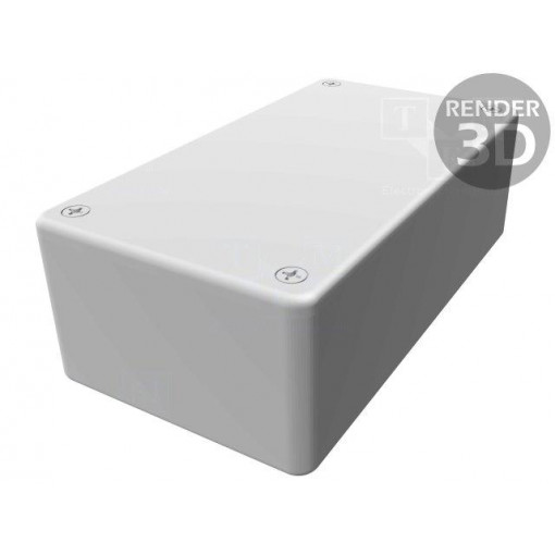 1591CSGY; Enclosure: multipurpose; X: 65mm; Y: 120mm; Z: 40mm; 1591S; ABS; grey; HAMMOND