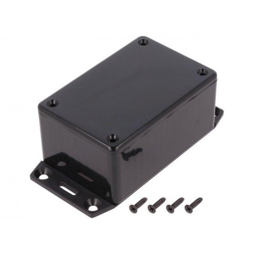 1591LF2SBK; Enclosure: multipurpose; X: 56mm; Y: 85mm; Z: 40mm; 1591; ABS; black; HAMMOND