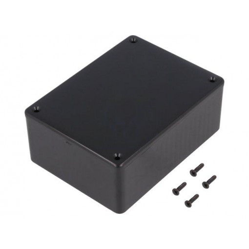 1591SSBK; Enclosure: multipurpose; X: 82mm; Y: 110mm; Z: 44mm; 1591S; ABS; black; HAMMOND