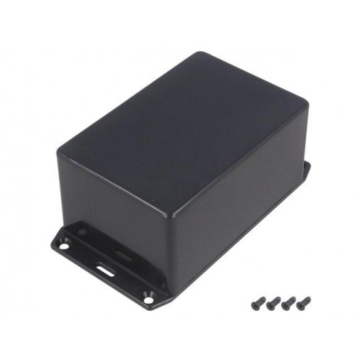 1591TSFLBK; Enclosure: multipurpose; X: 80mm; Y: 120mm; Z: 55mm; 1591S; ABS; black; HAMMOND