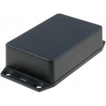 1591XXMSFLBK; Enclosure: multipurpose; X: 56mm; Y: 85mm; Z: 27mm; with fixing lugs; HAMMOND