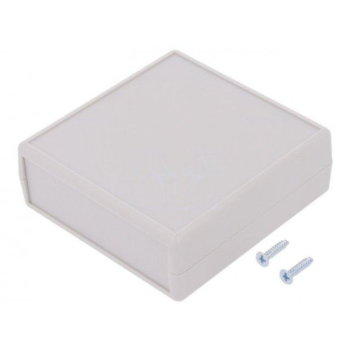 1593ARGY; Enclosure: multipurpose; 1593; X: 74mm; Y: 75mm; Z: 27mm; ABS; grey; HAMMOND