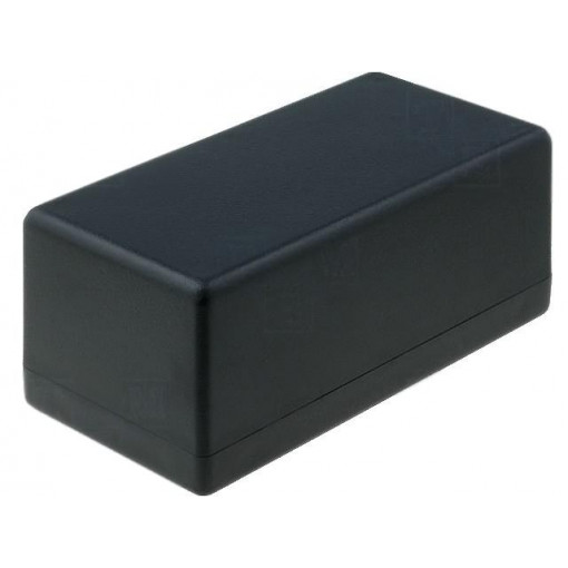 1594DSBK; Enclosure: multipurpose; X: 66mm; Y: 131mm; Z: 55mm; 1594; ABS; black; HAMMOND