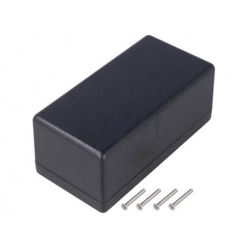 1594DWBK; Enclosure: multipurpose; X: 66mm; Y: 131mm; Z: 55mm; 1594; ABS; black; HAMMOND