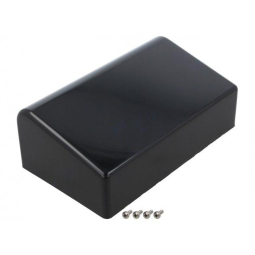 1595CBK; Enclosure: desktop; 1595; X: 161mm; Y: 96mm; Z: 58mm; ABS; black; HAMMOND