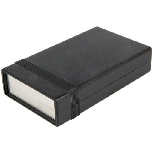 1598ABK; Enclosure: with panel; 1598; X: 94mm; Y: 157mm; Z: 36mm; ABS; black; HAMMOND