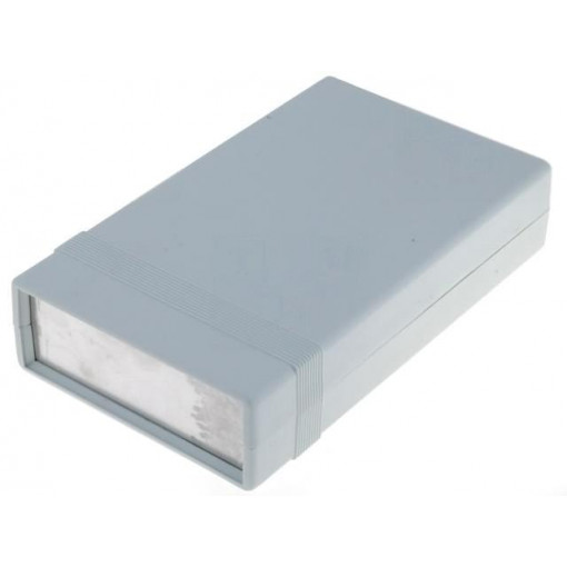 1598ASGY; Enclosure: with panel; 1598; X: 94mm; Y: 157mm; Z: 36mm; ABS; grey; HAMMOND