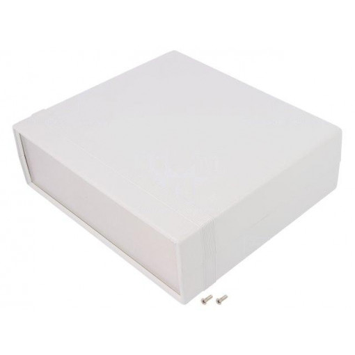 1598DGY; Enclosure: with panel; 1598; X: 206mm; Y: 180mm; Z: 64mm; ABS; grey; HAMMOND