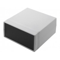 1598ESGYPBK; Enclosure: with panel; 1598; X: 160mm; Y: 160mm; Z: 86mm; ABS; grey; HAMMOND
