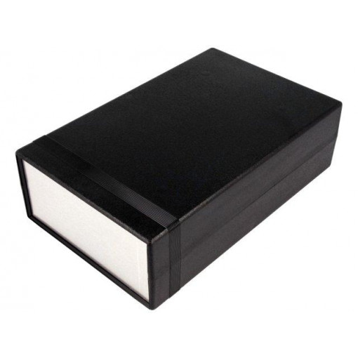 1598GBK; Enclosure: with panel; 1598; X: 160mm; Y: 250mm; Z: 76mm; ABS; black; HAMMOND
