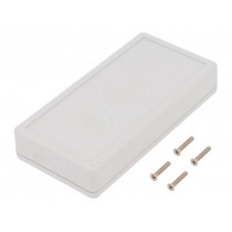 1599BGYCP; Enclosure: multipurpose; X: 65mm; Y: 130mm; Z: 25mm; 1599; ABS; grey; HAMMOND