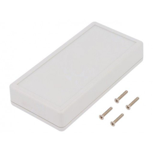 1599BGYCP; Enclosure: multipurpose; X: 65mm; Y: 130mm; Z: 25mm; 1599; ABS; grey; HAMMOND