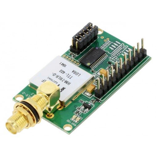 HM-TRLR-D-TTL-433; Module: transceiver; RF; FSK,GFSK,LoRa,OOK; 433.92MHz; TTL,UART; HOPE MICROELECTRONICS HM-TRLR-D-TTL-433; Module: transceiver; RF; FSK,GFSK,LoRa,OOK; 433.92MHz; TTL,UART; HOPE MICROELECTRONICS