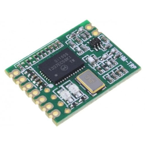 ; Module: RF; FM transceiver; FSK; UART; -117dBm; 2.4÷3.6VDC; 869MHz; HOPE MICROELECTRONICS ; Module: RF; FM transceiver; FSK; UART; -117dBm; 2.4÷3.6VDC; 869MHz; HOPE MICROELECTRONICS