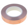 ; Tape: electrically conductive; W: 25mm; L: 33m; Thk: 0.08mm; acrylic; H-OLD