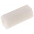 HP-12A; Screwed spacer sleeve; hexagonal; polyamide; M3; 12mm; FIX&FASTEN HP-12A; Screwed spacer sleeve; hexagonal; polyamide; M3; 12mm; FIX&FASTEN
