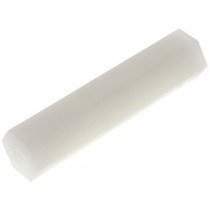 HP-25; Screwed spacer sleeve; hexagonal; polyamide; M3; 25mm; FIX&FASTEN HP-25; Screwed spacer sleeve; hexagonal; polyamide; M3; 25mm; FIX&FASTEN