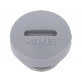 HPM12 SL080; Stopper; M12; Mat: polyamide; dark grey; Pcs: 10; ALPHA WIRE