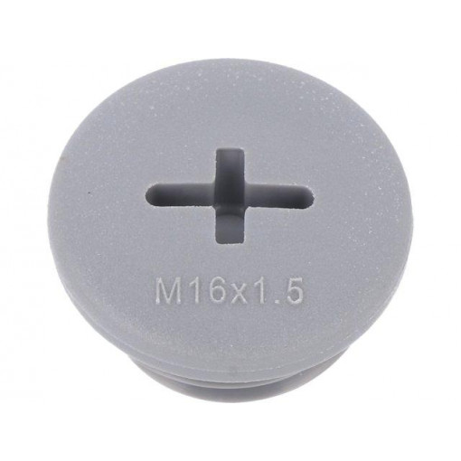 HPM16 SL080; Stopper; M16; Mat: polyamide; dark grey; Pcs: 10; ALPHA WIRE