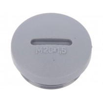 HPM20 SL080; Stopper; M20; Mat: polyamide; dark grey; Pcs: 10; ALPHA WIRE