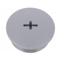 HPM25 SL080; Stopper; M25; Mat: polyamide; dark grey; Pcs: 10; ALPHA WIRE