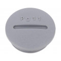 HPP11 SL080; Stopper; PG11; Mat: polyamide; dark grey; Pcs: 10; ALPHA WIRE