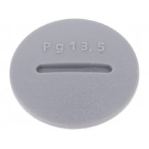 HPP13 SL080; Stopper; PG13,5; Mat: polyamide; dark grey; Pcs: 10; ALPHA WIRE
