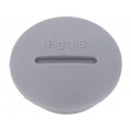 HPP16 SL080; Stopper; PG16; Mat: polyamide; dark grey; Pcs: 10; ALPHA WIRE