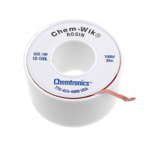 ; Tape: desoldering; rosin; W: 2.54mm; L: 30m; CHEMTRONICS ; Tape: desoldering; rosin; W: 2.54mm; L: 30m; CHEMTRONICS