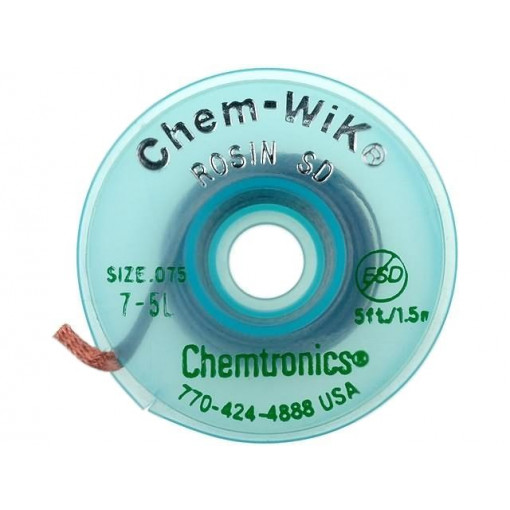 ; Tape: desoldering; rosin; W: 1.9mm; L: 1.5m; CHEMTRONICS