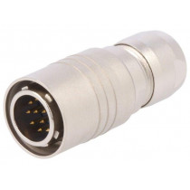 HR10-10P-12P(73); Plug; Connector: circular; HR10; male; PIN: 12; push-pull; 2A; 26AWG; HIROSE